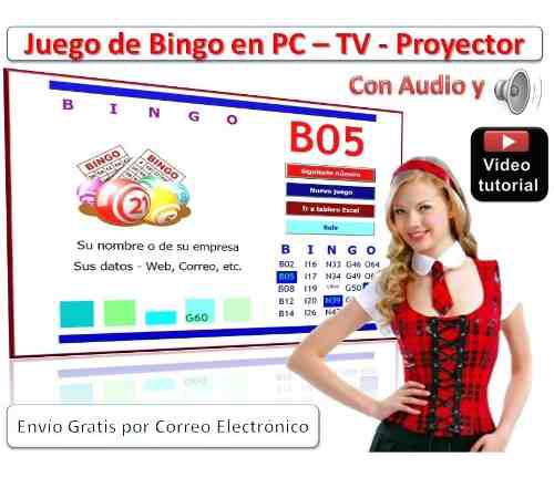 Juego De Bingo Para Pc - Voz, Cartones Y Publicidad (video)