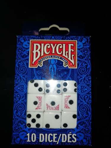 Juego De Dados Bicycle - Set De 10 Dados