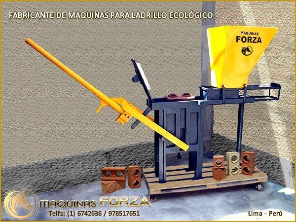LADRILLERAS MANUALES Y AUTOMÁTICAS PARA LADRILLO ECOLOGICO