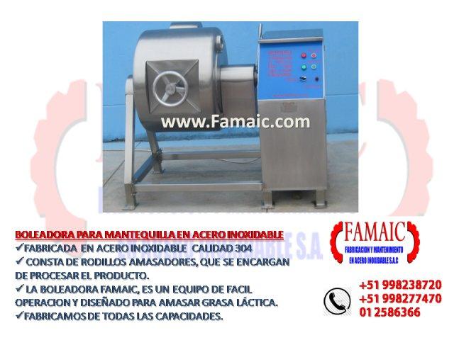 MAQUINAS EN ACERO INOX. PARA LA INDUSTRIA EN GENERAL. FAMAIC