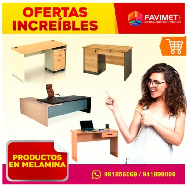 MUEBLES PARA OFICINA DE MELAMINA FAVIMET