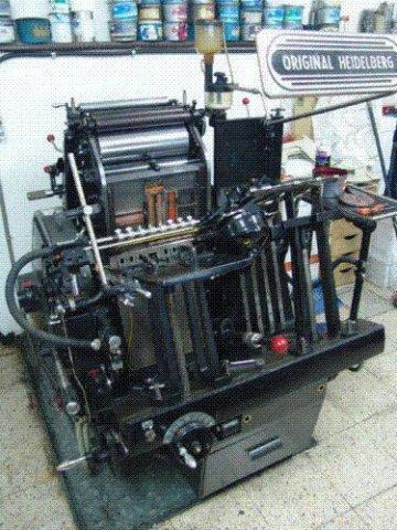 Numeradora Heildelberg Con foil Pan de Oro 4000$