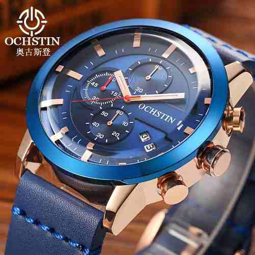 Reloj Ochstin Exclusivo Casual Elegante Mod Gq078 Cronografo