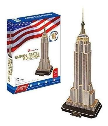 Rompecabezas 3d. Empire State Building. Cubic Fun