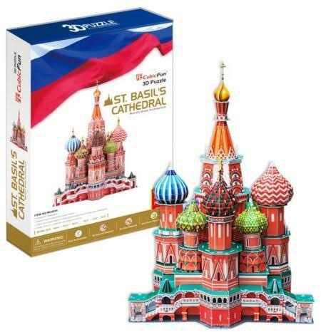 Rompecabezas 3d. St. Basil's Cathedral. Cubic Fun