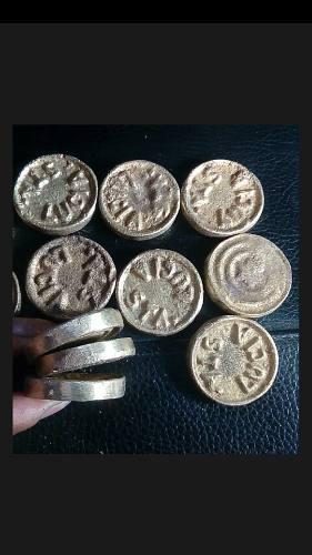 Sapo De Bronce Y 12 Monedas O Fichas Envio A Provincia