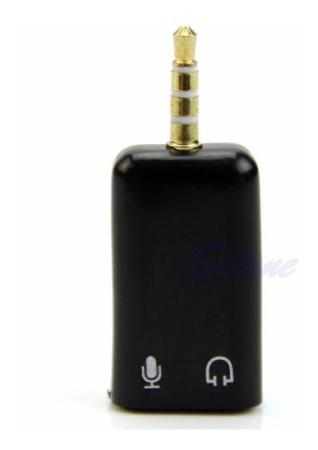 Adaptador Splitter Audio Microfono 2 A 1 Cel Laptop Ps4