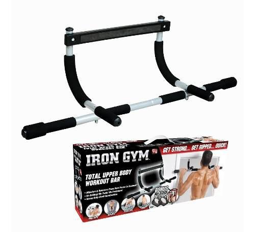 Barra Iron Gym Rgulable Multifuncional Dominadas Planchas