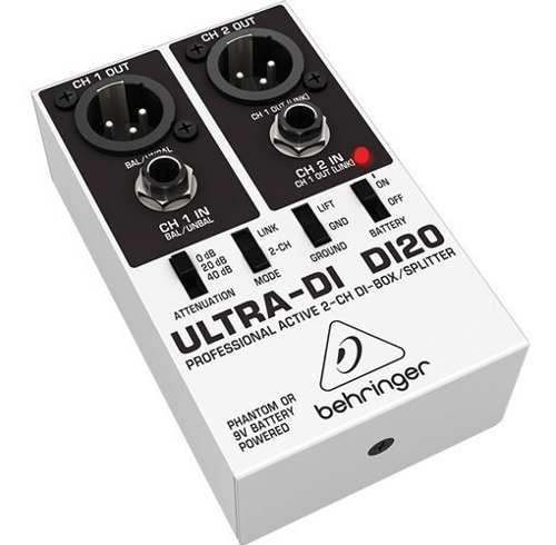 Caja Directa Behringer Ultra-di Di20 Direct Box Splitter 2ch