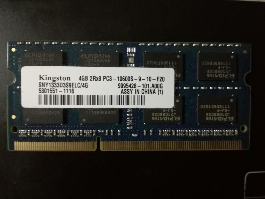 Kingston Memoria Ram DDR3 de 4GB