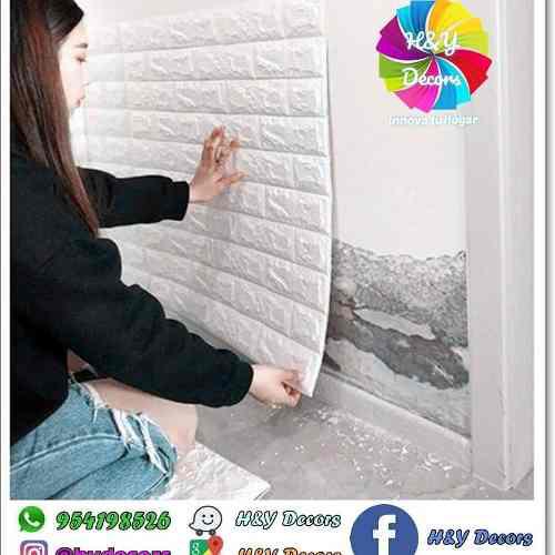 Pared 3d Planchas Decorativas Para El Hogar