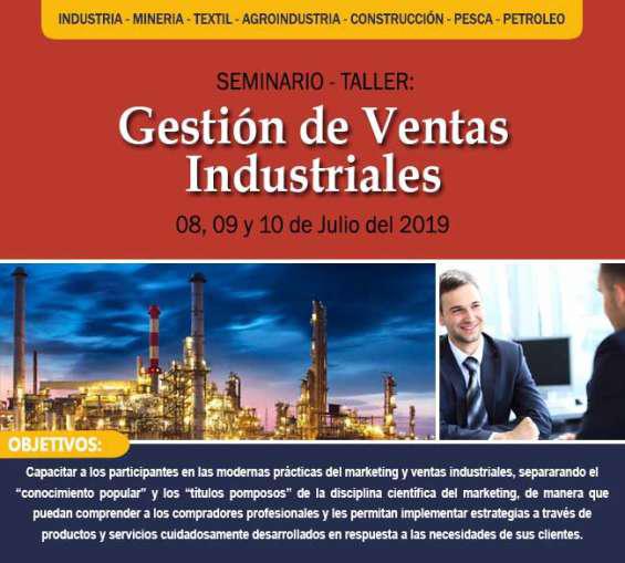 Seminario: gestión ventas industriales 8, 9 y 10 julio en