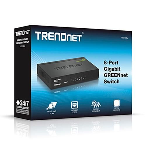 Vendo Switch Trendnet 8-PORT TEG-S82G Gigabit GREENnet (Nevo
