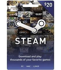 20 Steam Gift Card $20 En Pc Linux Mac Para Steam Valve Wall