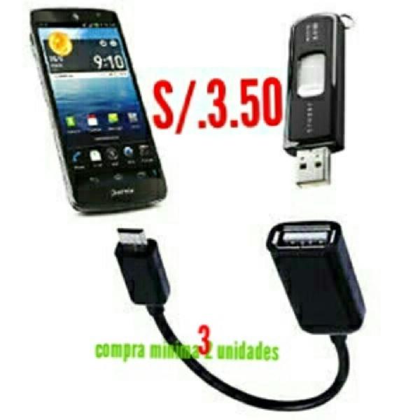 Cable Otg Conectar Usb