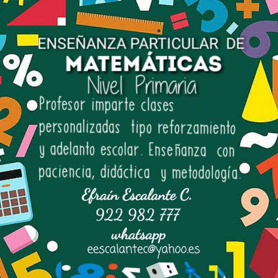 Clases particulares de matemáticas nivel primaria en Lima
