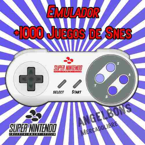 Emulador Super Nintendo Snes + 1000 Juegos Pc Y Android