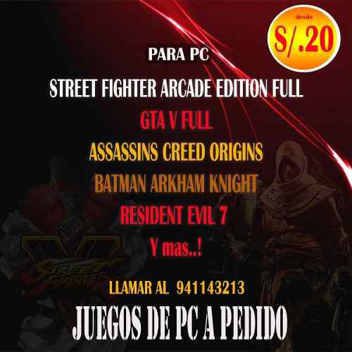 Juego Para Pc Full Actuales Y Clásicos