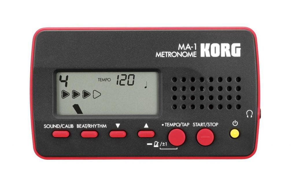 Metrónomo Digital Korg Ma-1 Negro/rojo Guitarra Bajo
