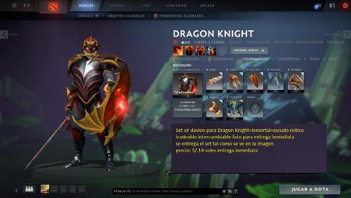 Sets Dota 2 Dragon Knight + Inmortales