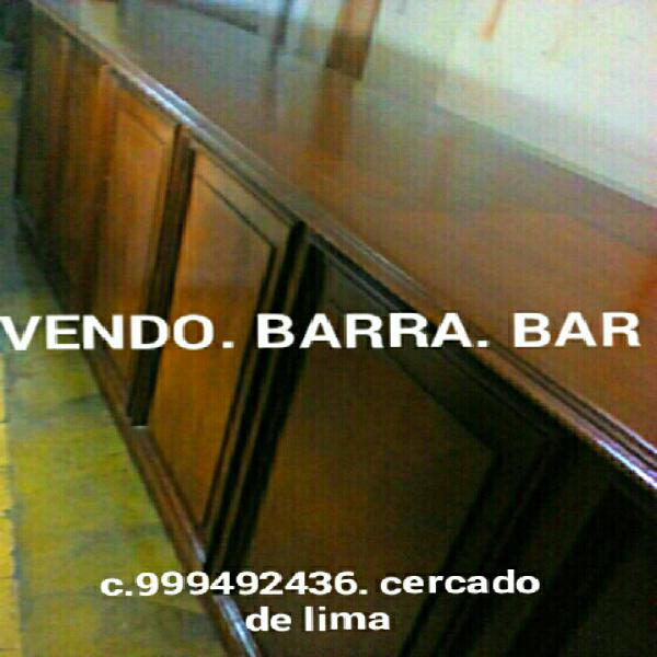 Vendo barra bar para todo negocio en Lima