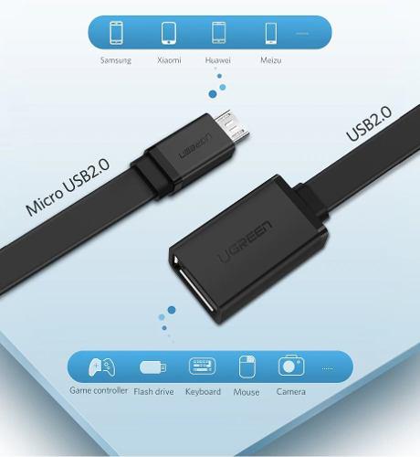 Cable Otg Micro Usb Para Samsung, Huawei, Motorola, Lg