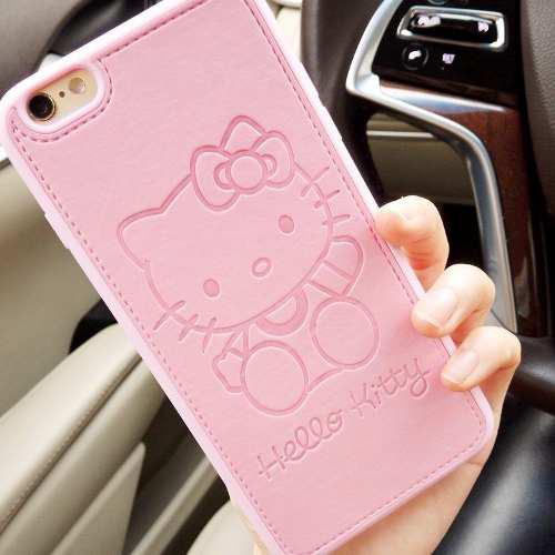Carcasa Hello Kitty iPhone 6, 6s Cuero Pu
