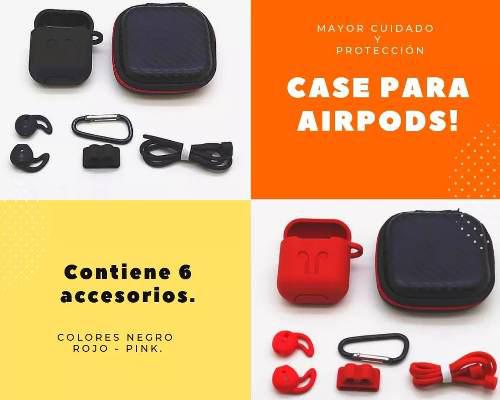 Case Accesorios Para AirPods Kit Completo 6 En 1