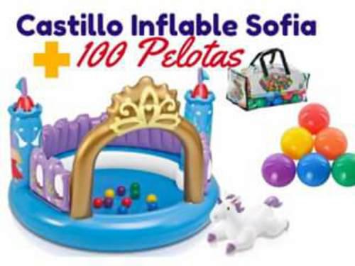 Castillo Inflable Sofía Mas 100 Pelotas