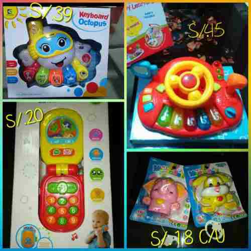 Juguetes Luces/musica Para Bebes Y Niños Desde S/. 20 A Mas