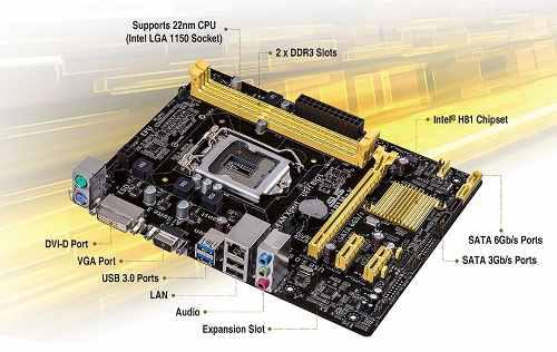 Mainboard Asus H81m-k Intel 1150 Micro-atx