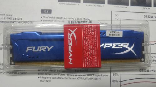 Memoria Ram Hyperx Fury Ddr3 8gb mhz