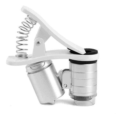 Minilupa 60x Clip Microscopio Led/uv Smartphones Universal