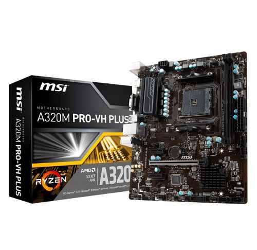 Motherboard Msi A320m Pro-vh Plus, Am4, A320, Ddr4, Sata 6.0