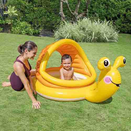 Piscina Para Niños En Forma De Caracol Con Techo
