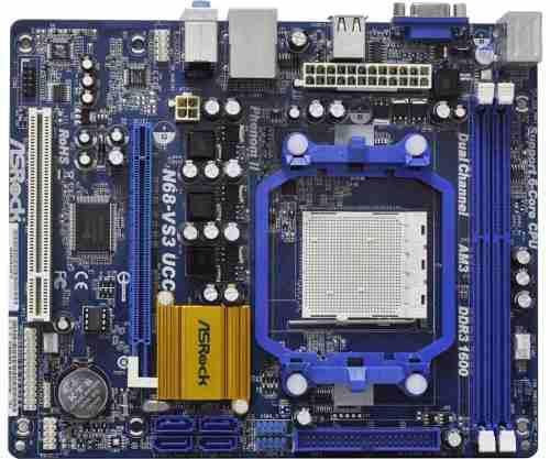 Placa Asrock Modelo N68-vs3 Ucc,con Procesador Amd Athlon Ii