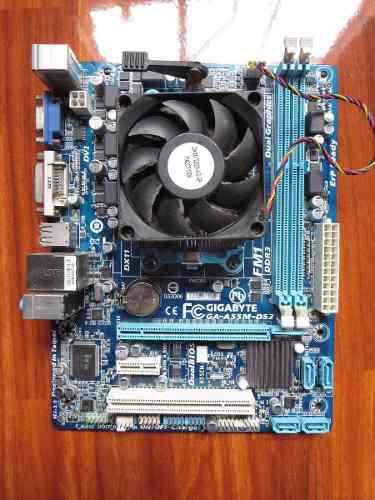 Placa Fm1 Gigabyte A55m-ds2 + Lata Para El Case