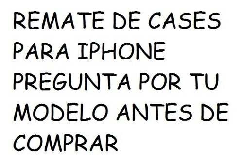 Remate Barato Case Carcasa Funda iPhone 5/5s Se 6/6s 6pl