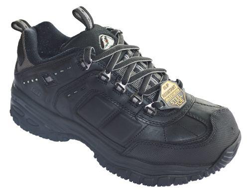 Zapatilla Skechers Hombre Punta De Acero 76852 Blk