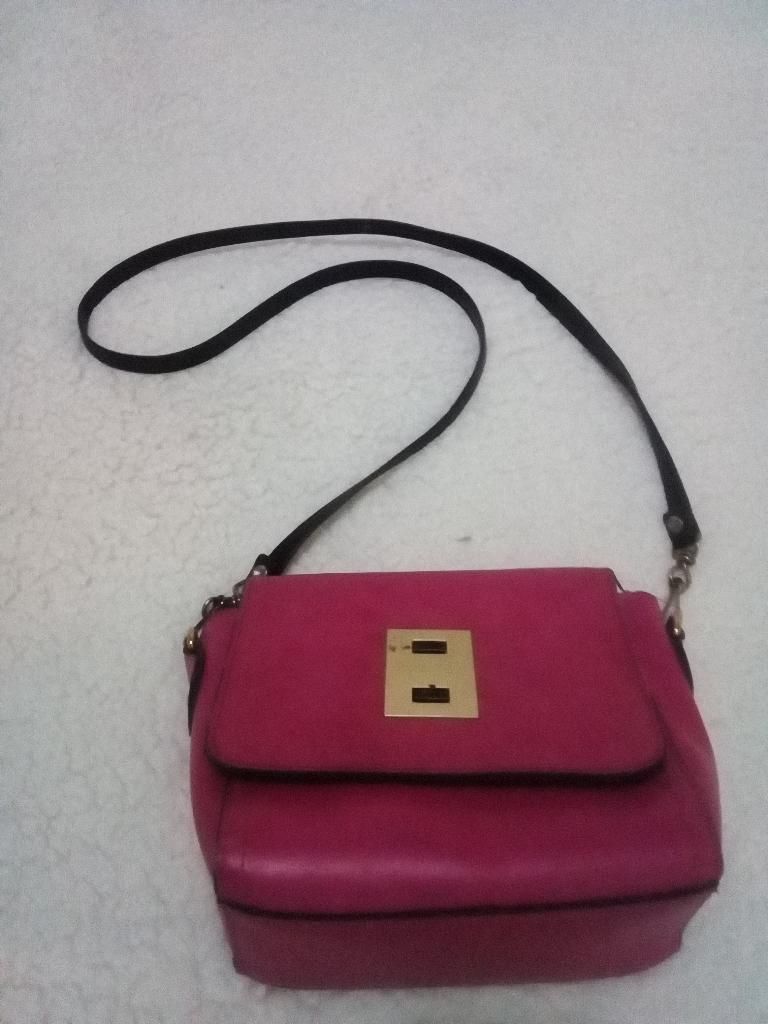 Cartera Cuero Fuxia