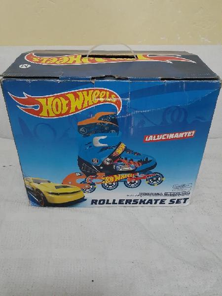 Patin Set Rollerskate - Hotwheels