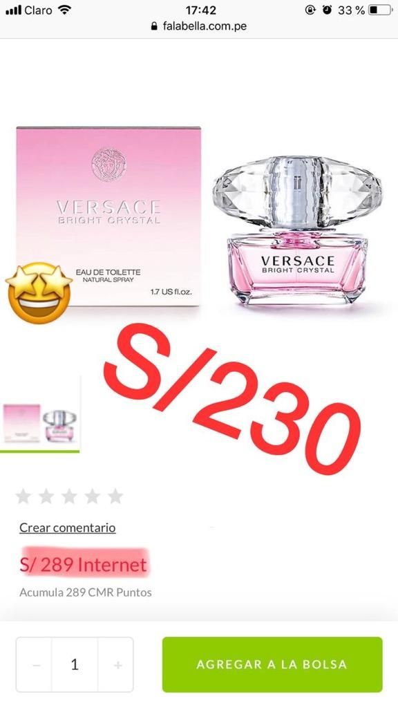 Versace Bright Crystal Perfume