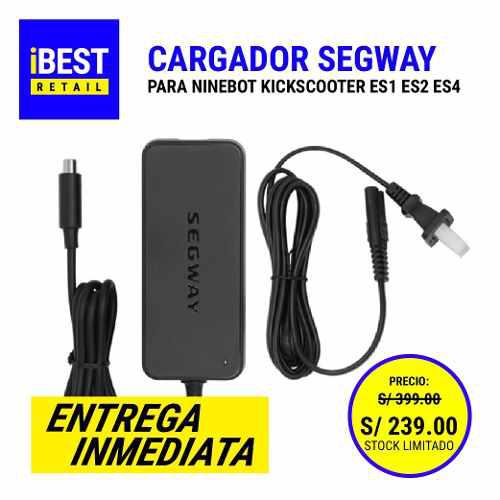 Cargador Segway Original P/ Ninebot Kickscooter Es1 Es2 Es4