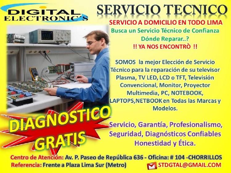 DIAGNOSTICO GRATIS, SERVICIO TECNICO DE TELEVISORES LCD