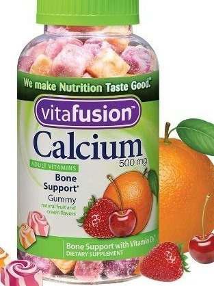 Calcium 500 Mg Soporte Oseo 100 Gomitas Sabor Frutas Natural