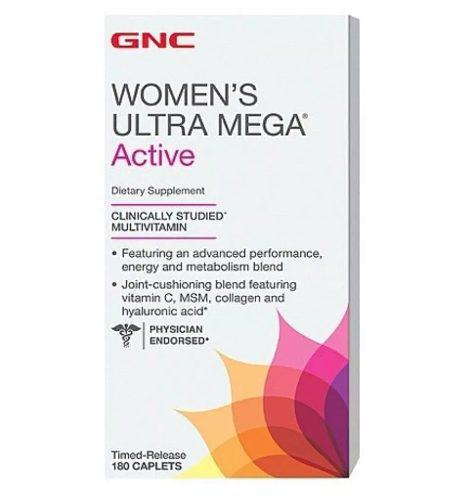 Gng Ultra Mega Active Women 180 Caps, Multivitaminico Gnc