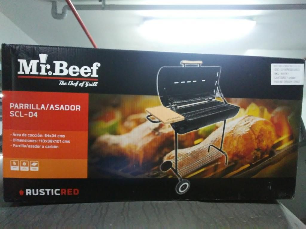 Mr. Beef Parrilla Al Carbon Nueva en Caj