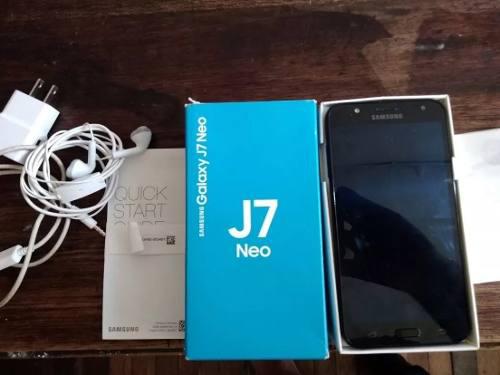 Samsung J7 Neo Negro Con Todos Los Accesorios