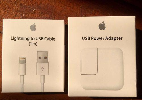 Cargador iPhone X/5/6/7/8 De 12w + Cable Usb Lightning Apple