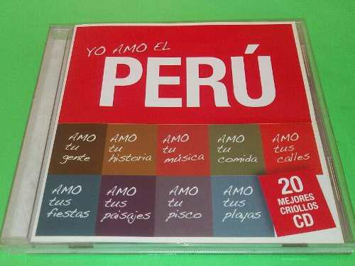 Cd Yo Amo El Perú Las Mejores 20 Canciones Criollas